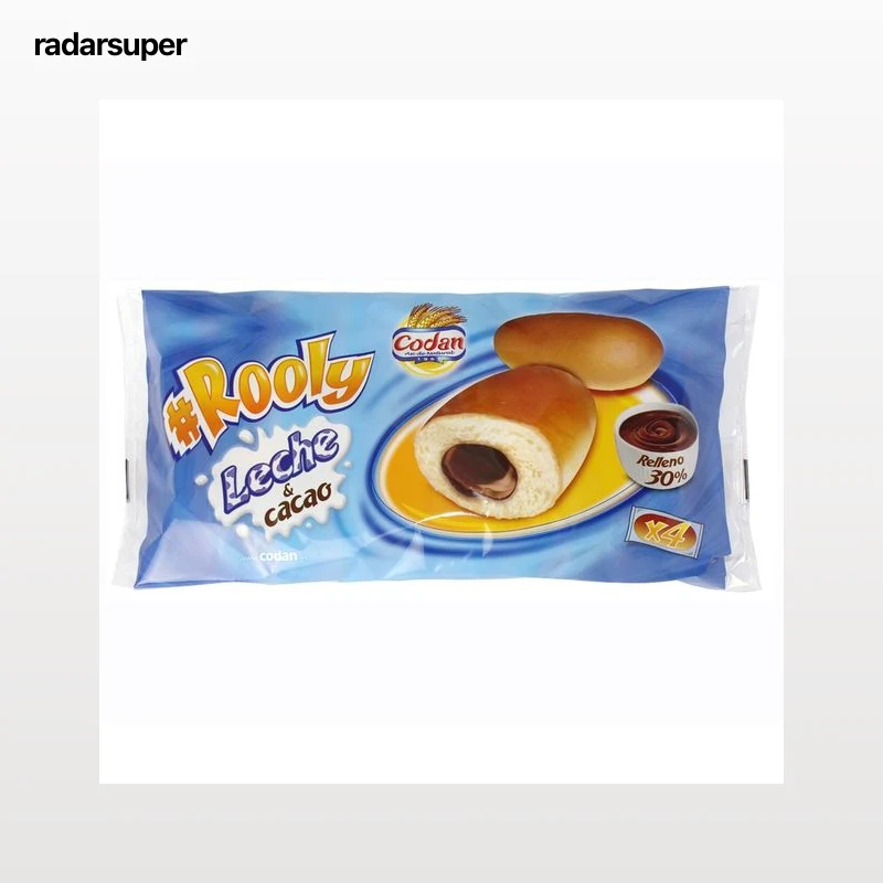 CODAN Rooly Bollitos rellenos de cacao 4 uds x 152 g.