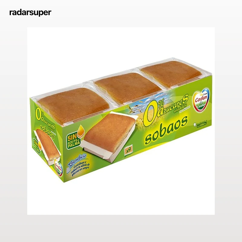 CODAN Sobaos sin azúcares añadidos 9 uds. 340 G.