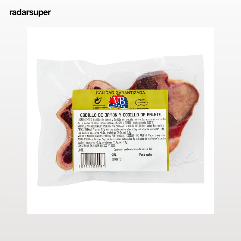 Codillo de jamón y paleta Paulino Martín 200g aproximadamente