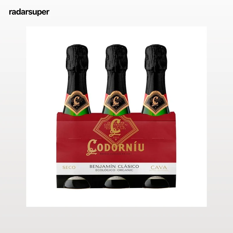 CODORNIU Cava seco ecológico benjamin 3 x 20 cl.