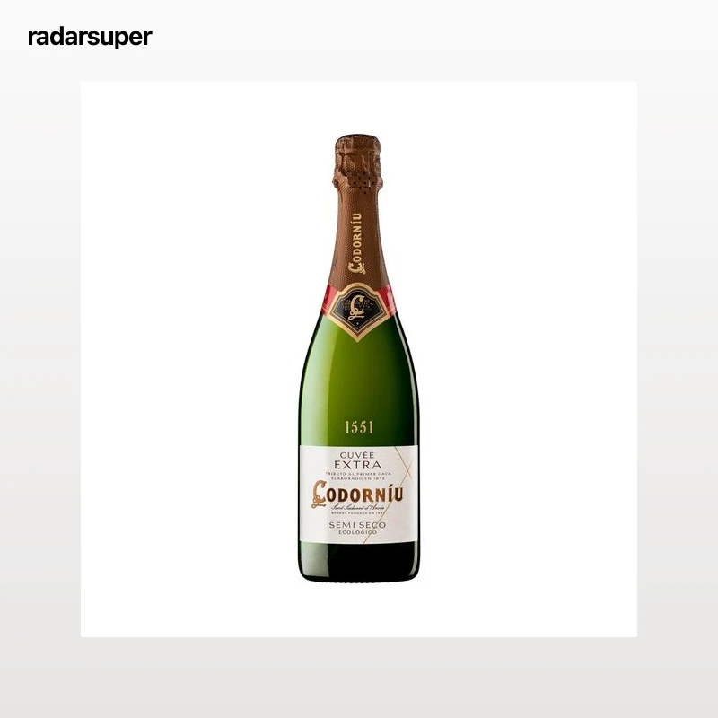 CODORNIU Extra cuvée Cava semiseco ecológico botella de 75 cl.