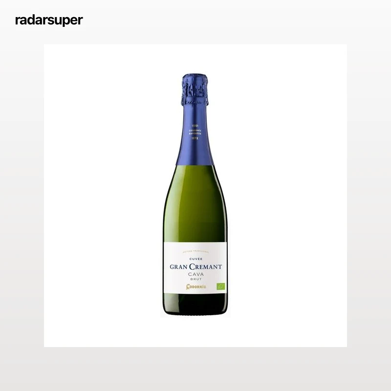 CODORNIU Gran cremant cuvée Cava brut ecológico con D.O Cava botella 75 cl.