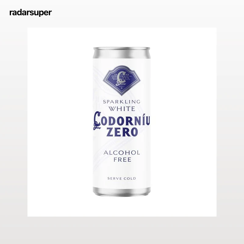 CODORNÍU Zero Vino espumoso blanco 0% alcohol lata 25 cl.