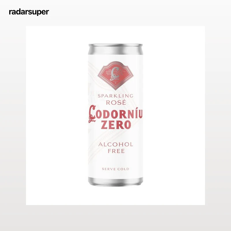 CODORNIU Zero Vino espumoso rosado 0% alcohol lata 25 cl.