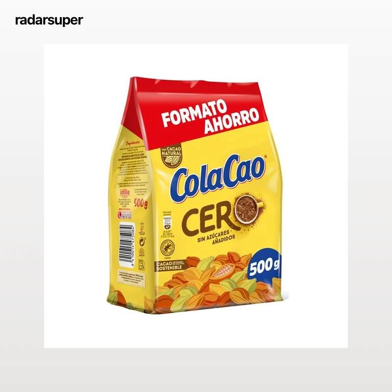 COLA CAO Cero Cacao soluble sin azúcares añadidos 500 g.