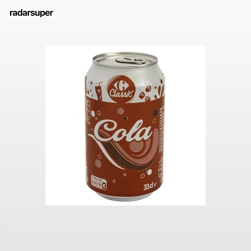 Cola Carrefour Classic' lata 33 cl.