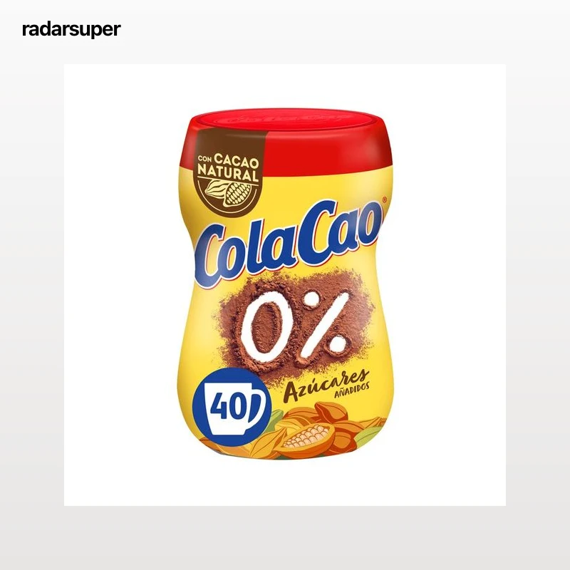 COLACAO 0% Cacao en polvo  0% sin azúcares añadidos 300 g.