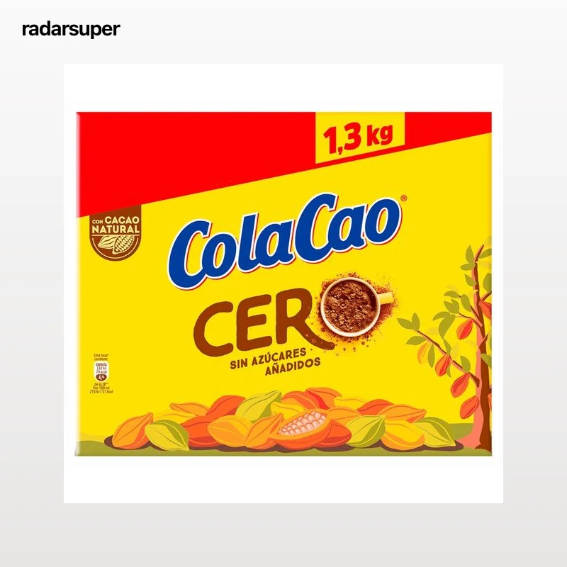 COLACAO Cacao soluble 0 % azúcares añadidos 1,3 kg.