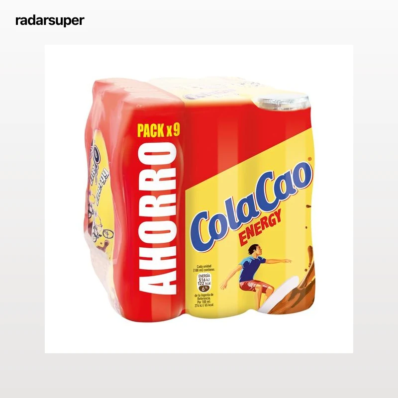 COLACAO Energy Batido de leche enriquecida con cacao  9 x 188 ml.
