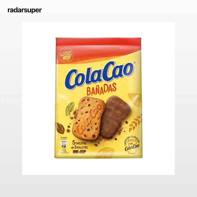 COLACAO Galletas bañadas en chocolate 157 g.