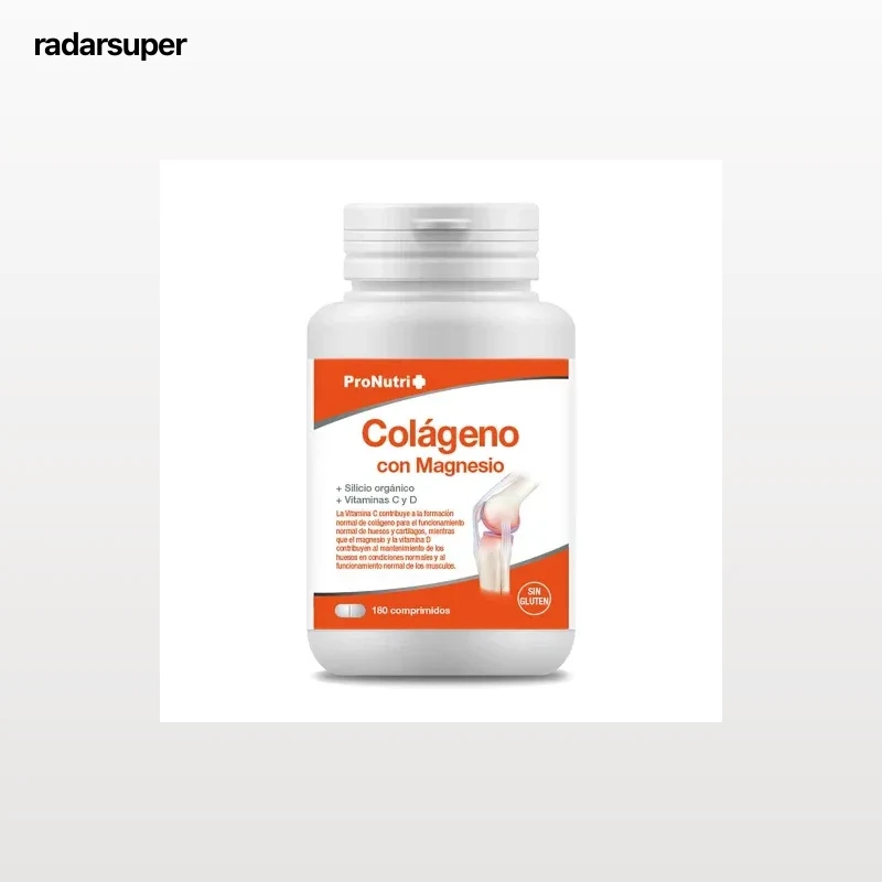 Colágeno con magnesio Pronutri sin gluten 180 ud.