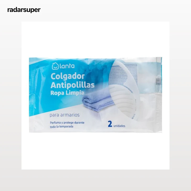 Colgador antipolilla Lanta 2 uds ropa limpia