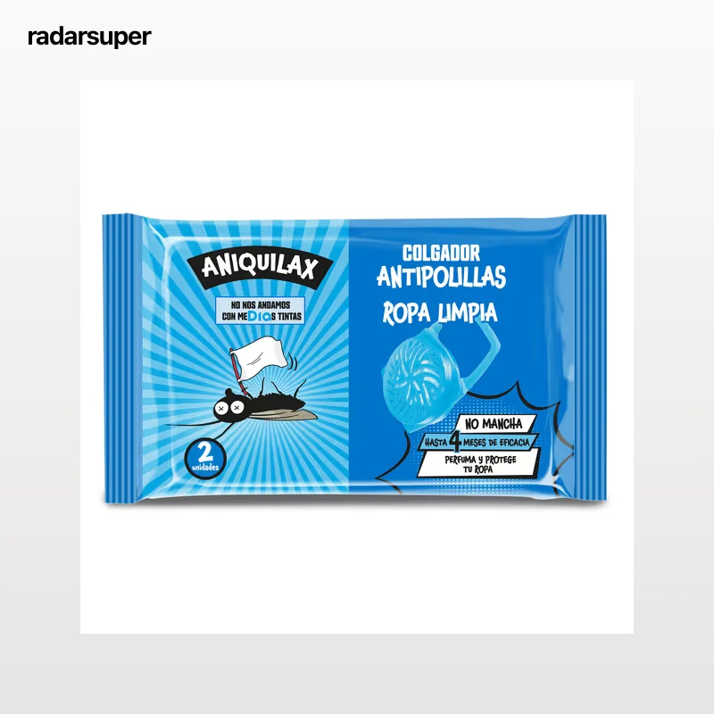 Colgador antipolillas ropa limpia Dia Aniquilax 2 unidades
