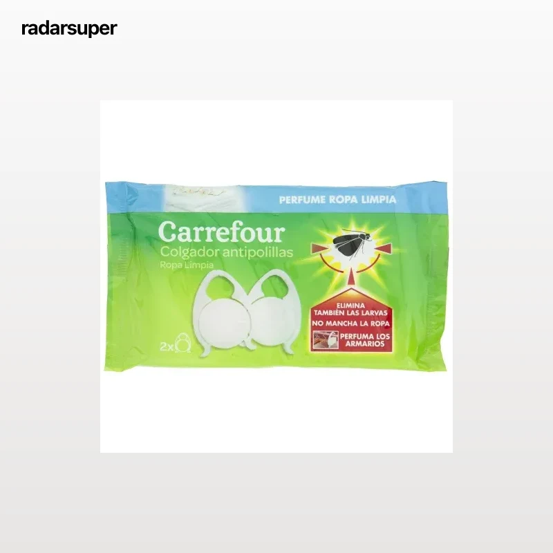 Colgador antipolillas ropa limpia Carrefour 2 ud.