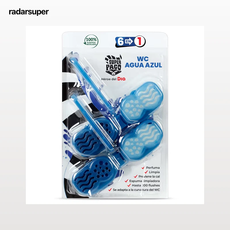 Colgador WC azul Dia Super Paco 2 unidades