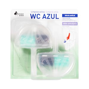 Colgador WC Azul limpieza activa