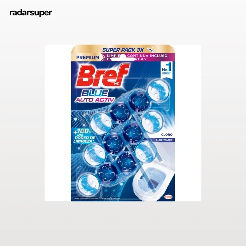 Colgador WC blue activ+ hygiene Bref 3 ud.