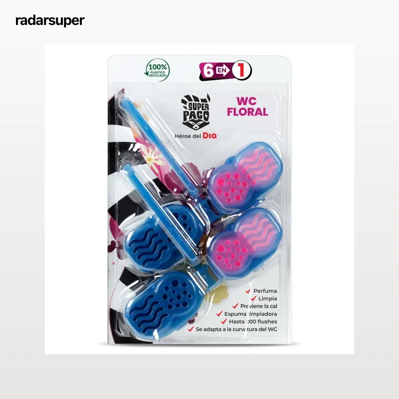 Colgador WC floral Dia Super Paco 2 unidades