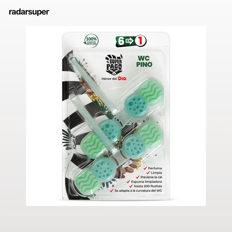 Colgador WC pino Dia Super Paco 2 unidades