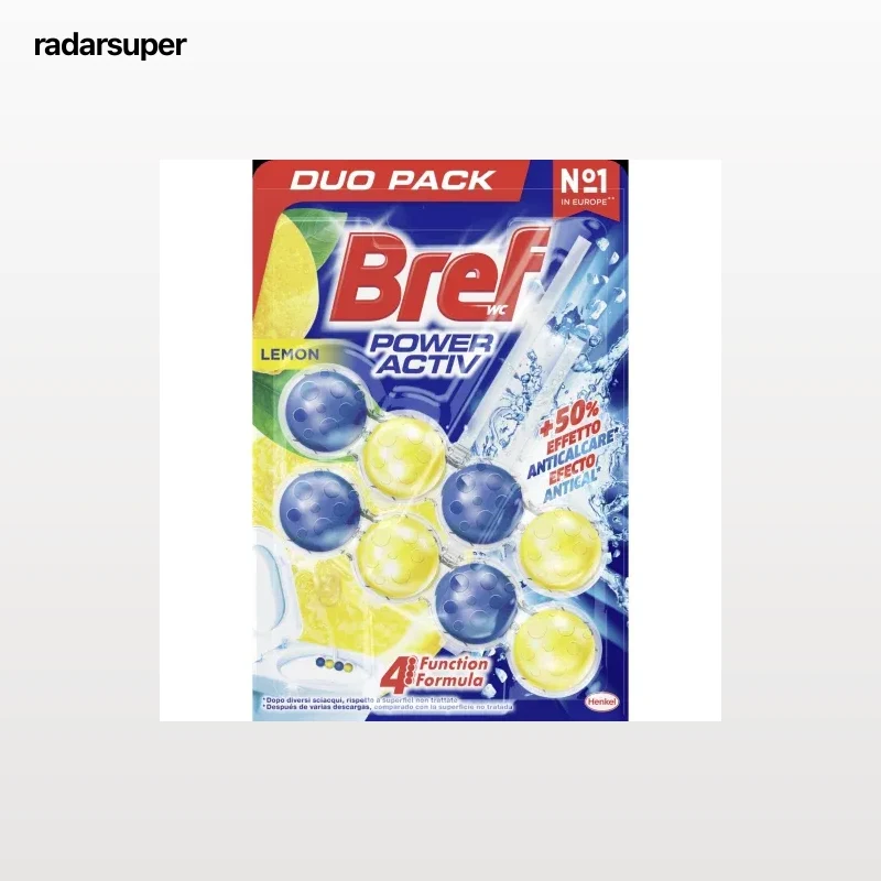 Colgador WC poder activo aroma limón Bref 2 ud.