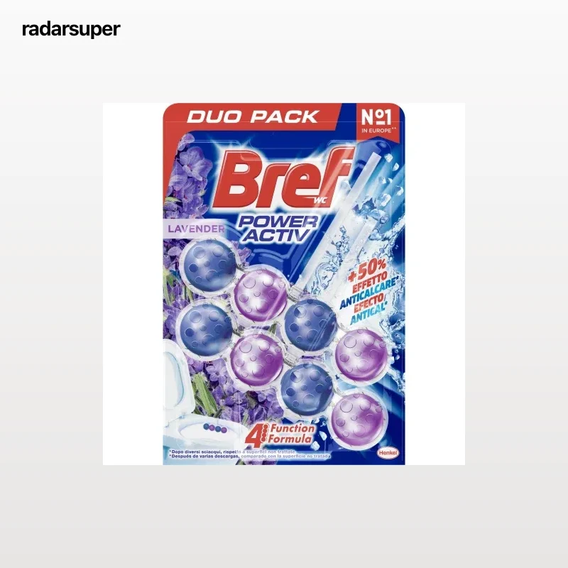 Colgador WC poder activo lavanda efecto antical Bref 2 ud.