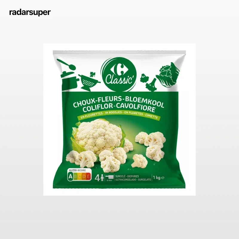 Coliflor Carrefour Classic 1 kg.
