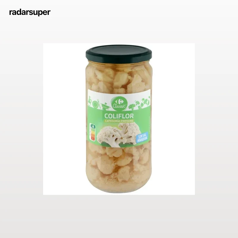Coliflor Carrefour sin sal añadida 390 g.