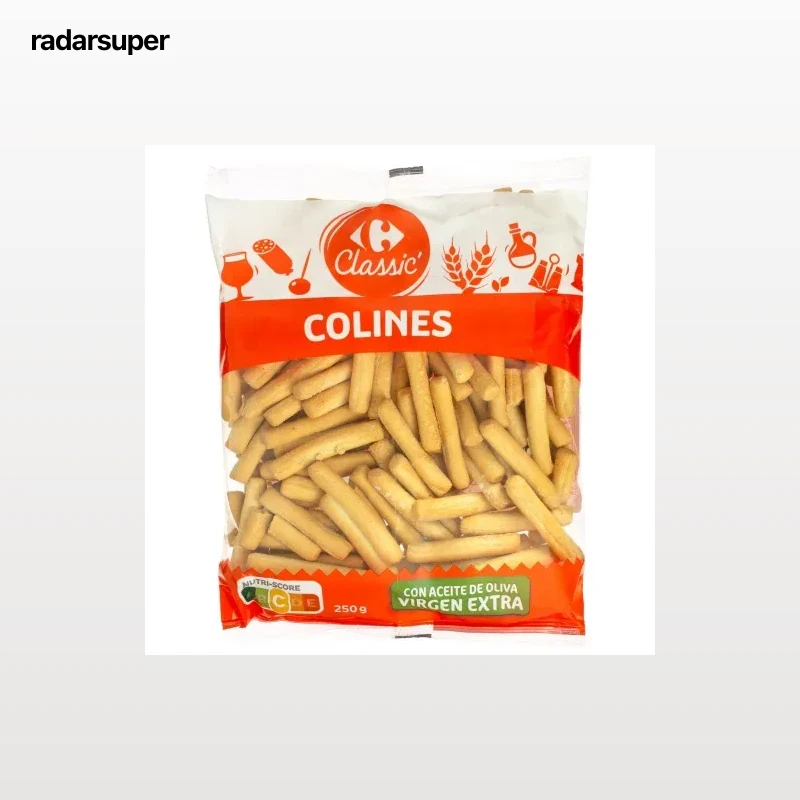 Colines con aceite de olive virgen extra Carrefour 250 g.