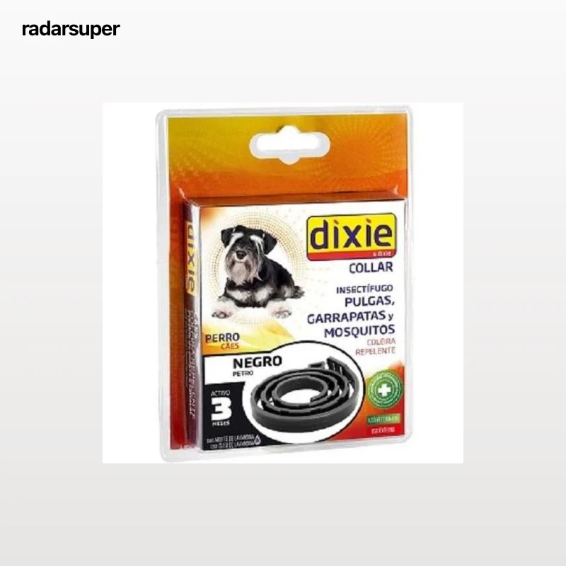 Collar insectifugo para perro negro Dixie
