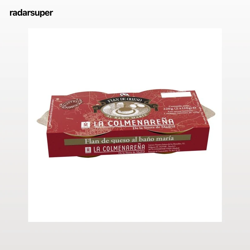 LA COLMENAREÑA Flan de queso elaborado al baño maría LA COLMENAREÑA 2 x 110 g.