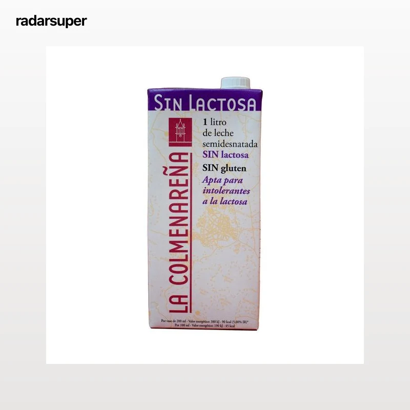 LA COLMENAREÑA Leche semidesnatada sin lactosa y sin gluten  1 l.