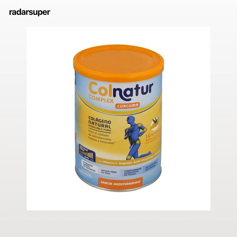 COLNATUR Complemento alimenticio a base de colágeno y cúrcuma, con sabor mediterraneo COLNATUR Complex 250 g.