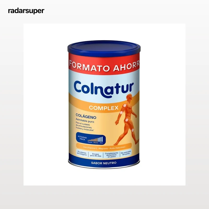 COLNATUR Complex Colágeno natural asimilable puro, sabor neutro 495 g.