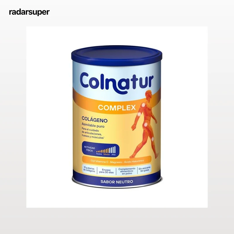 COLNATUR Complex Complemento alimenticio en polvo a base de colágeno asimilable puro, con sabor neutro 330 g.