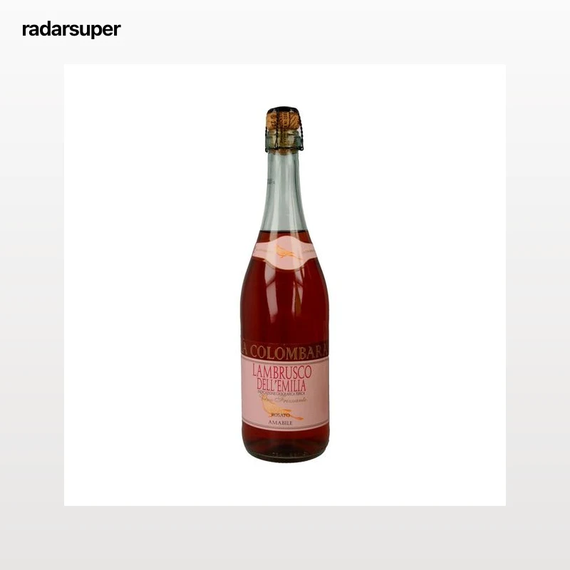 LA COLOMBARA Vino rosado lambrusco elaborado en Italia botella 75 cl.