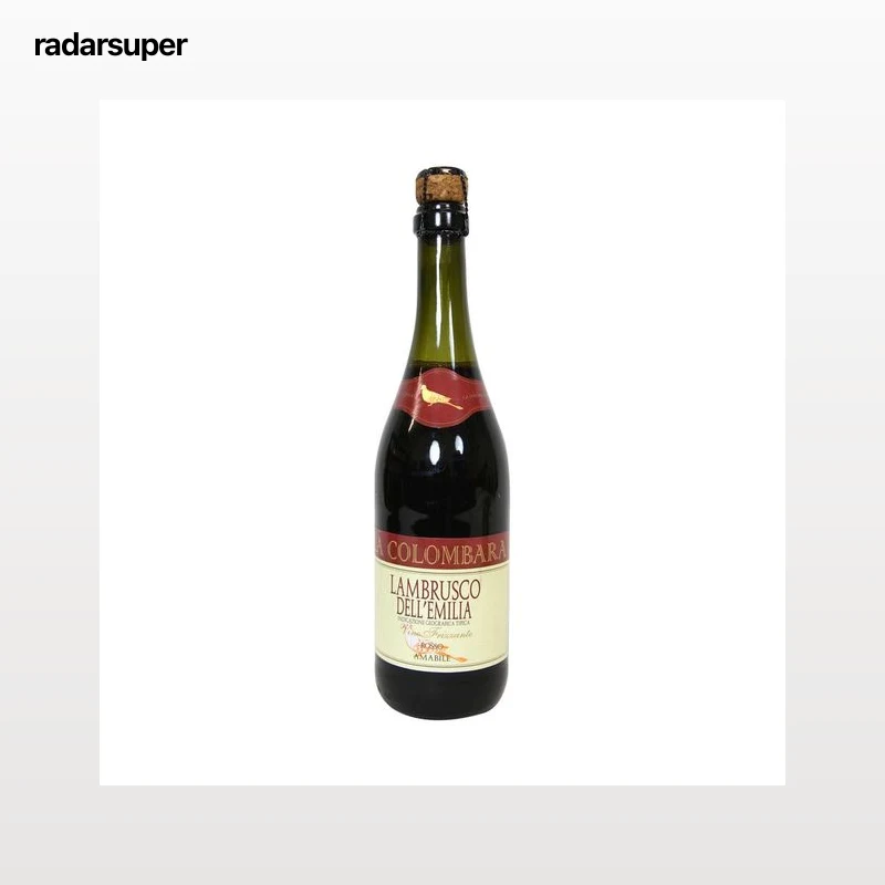 LA COLOMBARA  Vino tinto lambrusco de Italia LA COLOMBARA botella de 75 cl.