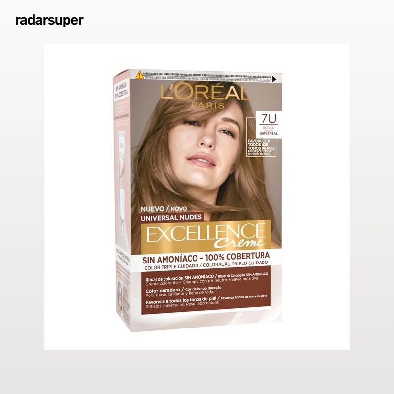 COLORAÇÃO EXCELLENCE UNIVERSAL NUDES BLONDE 7U