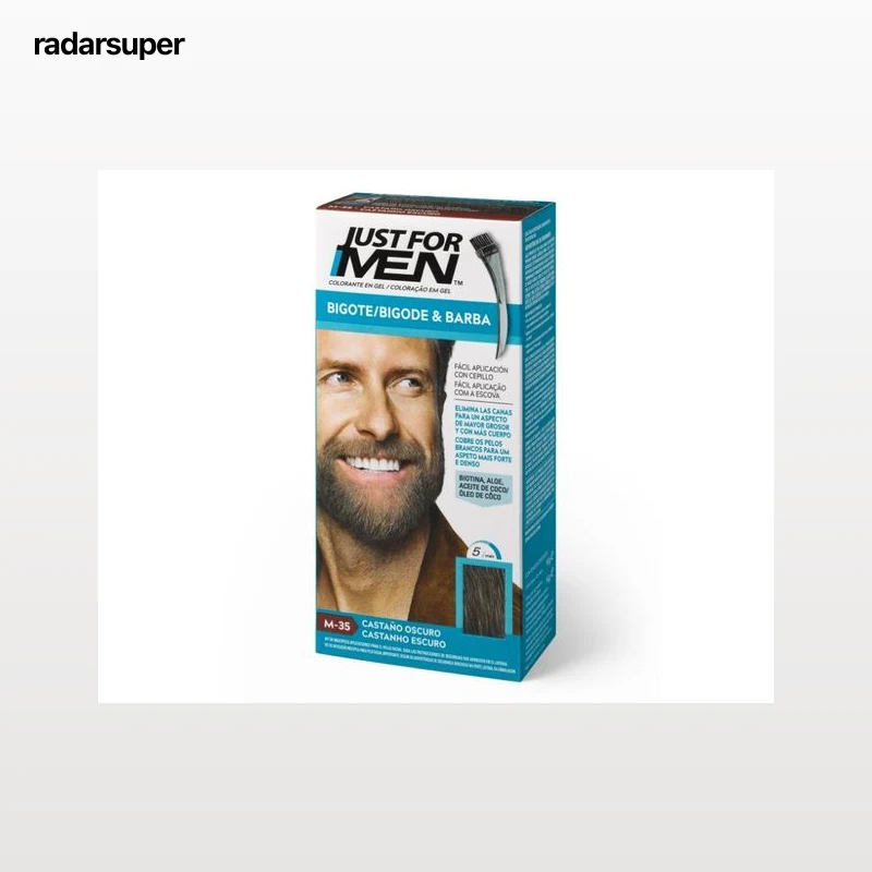 COLORAÇÃO JUST FOR MEN BARBA E BIGODE CASTANHO ESCURO