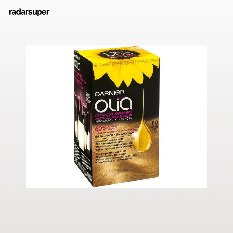 COLORAÇÃO OLIA GARNIER LOURO CLARO 8.0