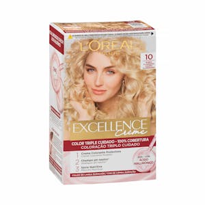 Coloração permanente 10 louro muito claro Excellence Creme