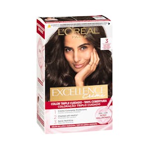 Coloração permanente 3 castanho escuro Excellence Creme