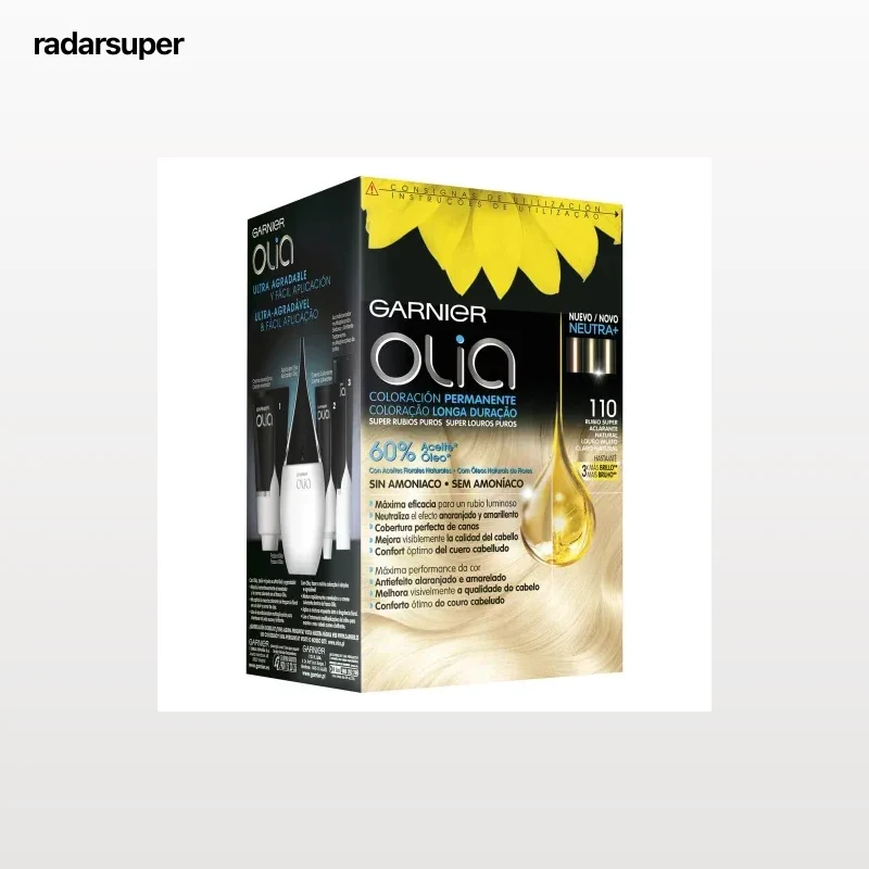 Coloración Permanente nº 110 Rubio super aclarante natural Garnier Olia 1 ud.