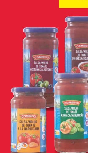 COMBINO Salsa para pastas - 4 variedades: boloñesa, albaraca, napolitana o con aceitunas