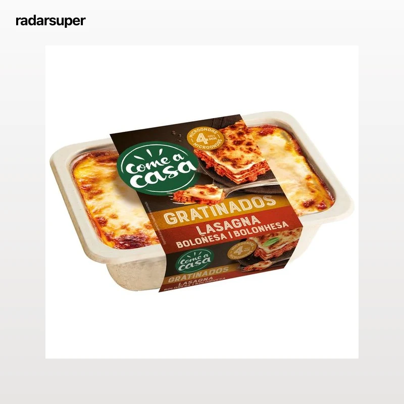 COME A CASA Gratinados Lasaña boloñesa lista para calentar y comer 350 g.