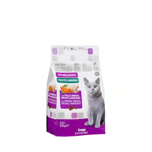 Comida gato adulto esterilizado Supreme Compy con pollo fresco, frutas y verduras