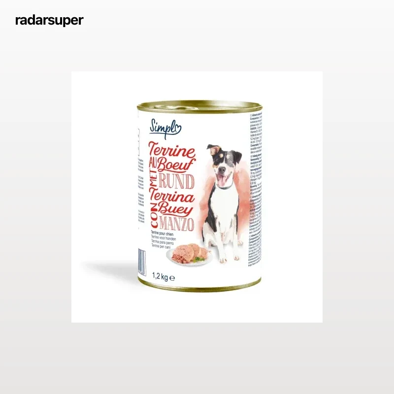Comida húmeda de buey para perros Simpl 1,2 kg.