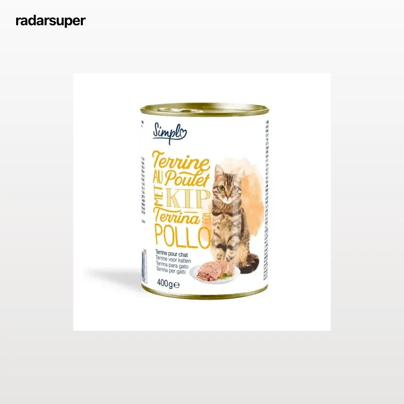 Comida húmeda de pollo para gatos Simpl 400 g.