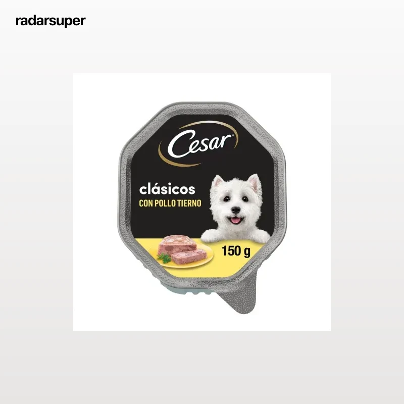 Comida húmeda de pollo para perros Cesar 150 g.