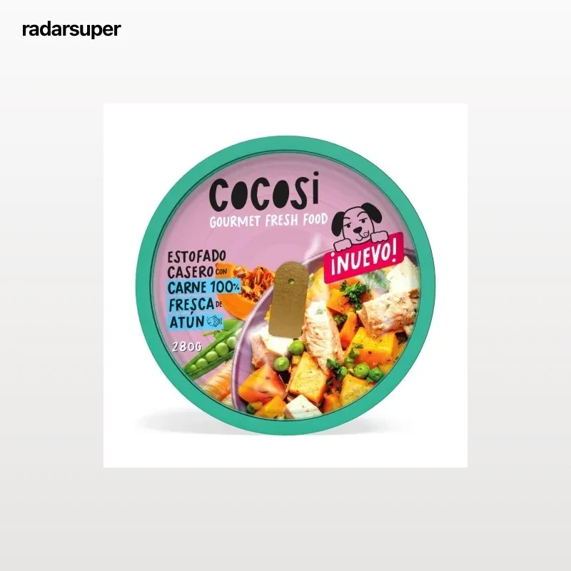 Comida húmeda estofado de atún para perros Cocosi 280 g.