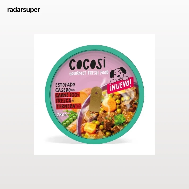 Comida húmeda estofado de ternera para perros Cocosi 280 g.